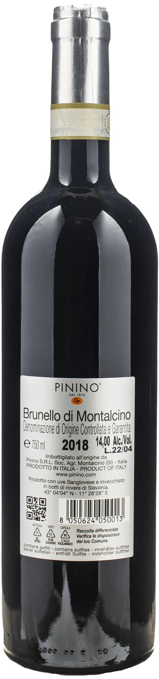Azienda Agricola Pinino Brunello di Montalcino 2018