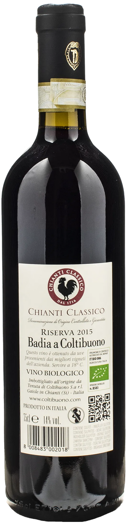 Badia a Coltibuono Chianti Classico Riserva 2015