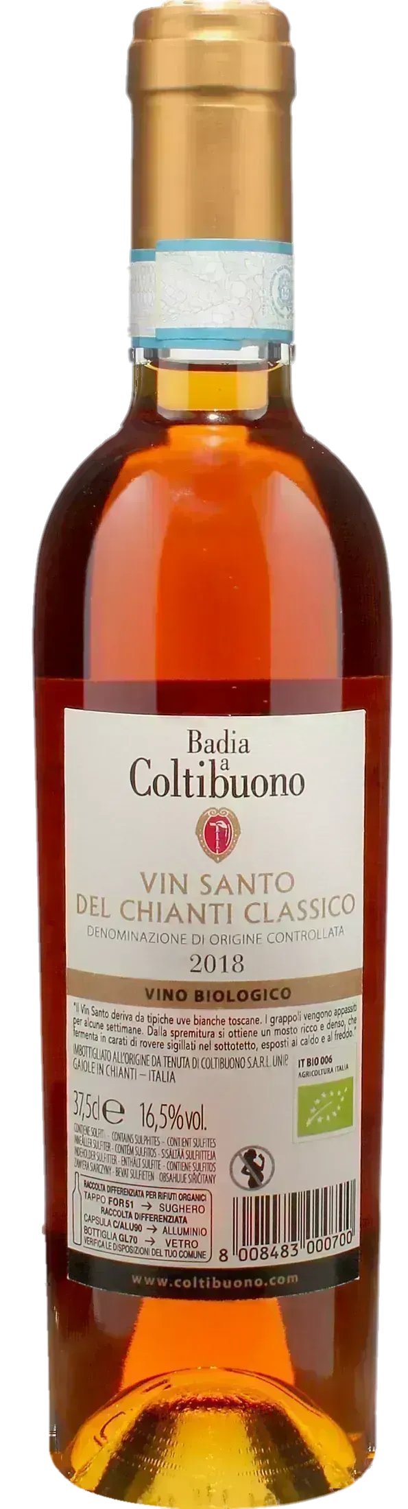 Badia a Coltibuono Vin Santo del Chianti Classico 0.375L 2018