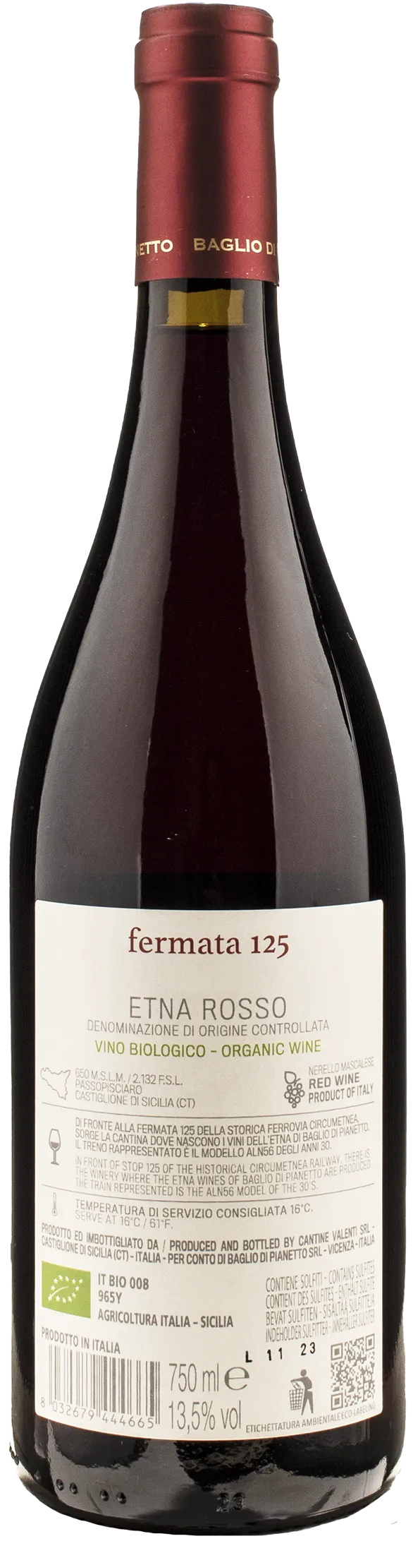 Baglio di Pianetto Fermata 125 Etna Rosso 2021