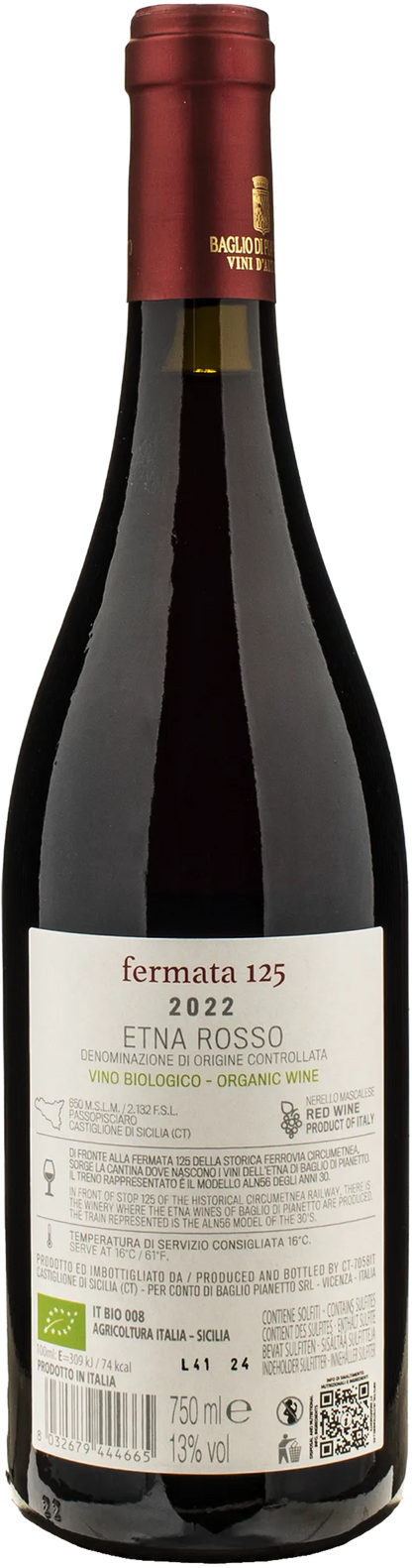 Baglio di Pianetto Fermata 125 Etna Rosso 2022