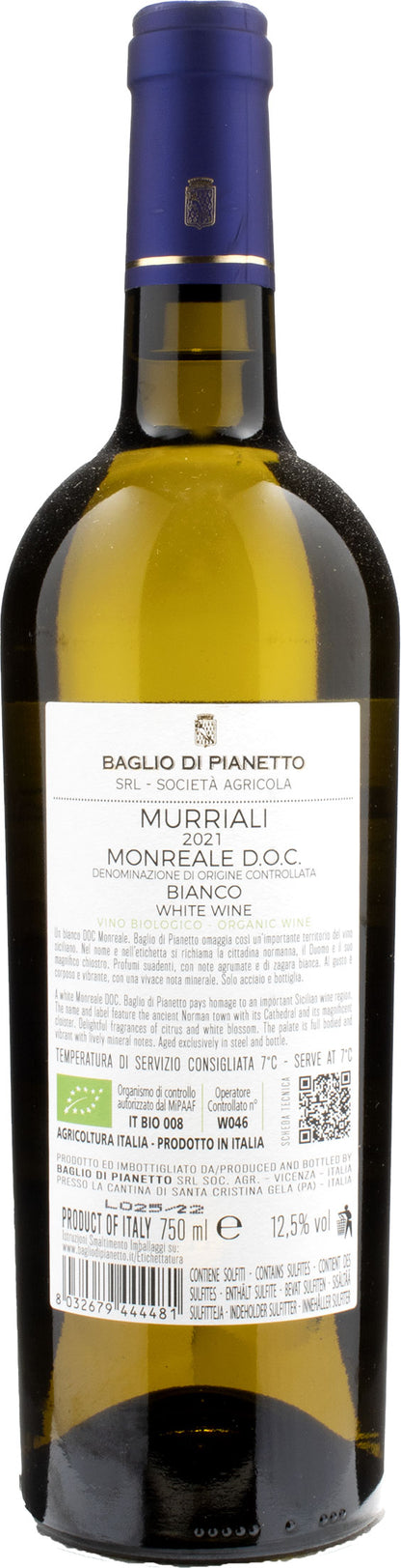 Baglio di Pianetto Monreale Murriali 2021