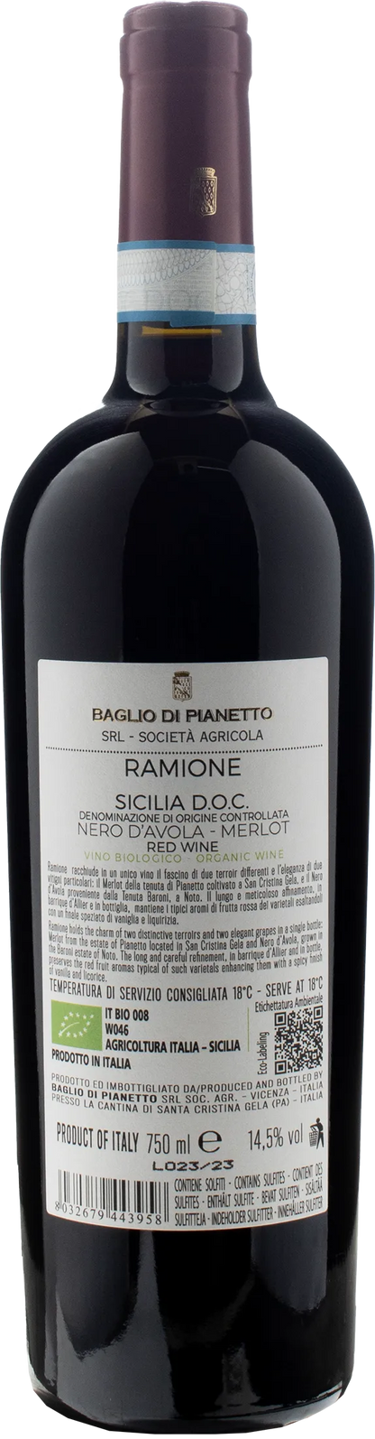 Baglio di Pianetto Nero d'Avola-Merlot Ramione 2020