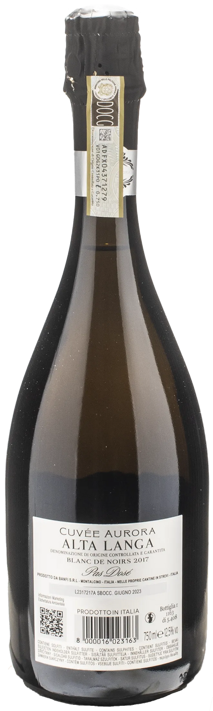 Banfi Alta Langa Cuvee Aurora Blanc de Noirs Pas Dose 2017