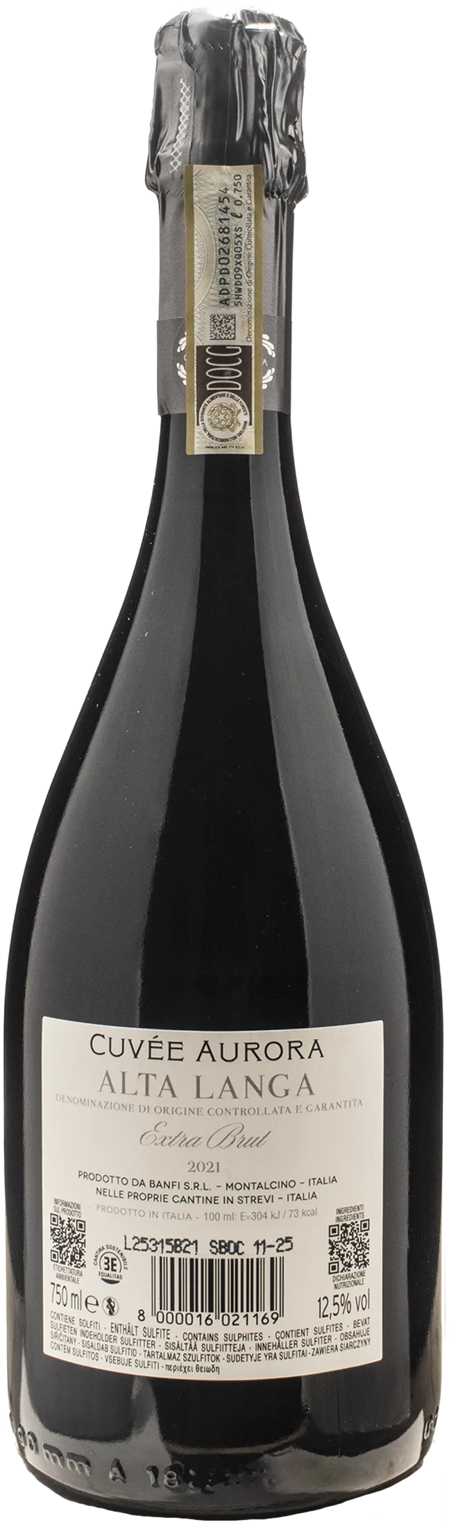 Banfi Alta Langa Cuvee Aurora Extra Brut 2021