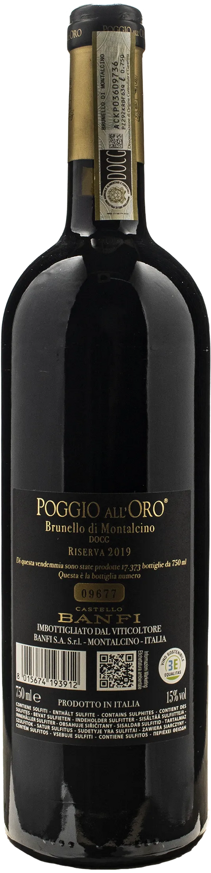 Banfi Brunello di Montalcino Poggio All'Oro Riserva 2019