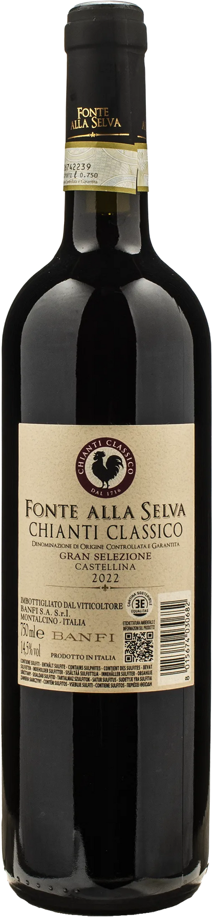 Banfi Chianti Classico Gran Selezione Castellina Fonte alla Selva 2022