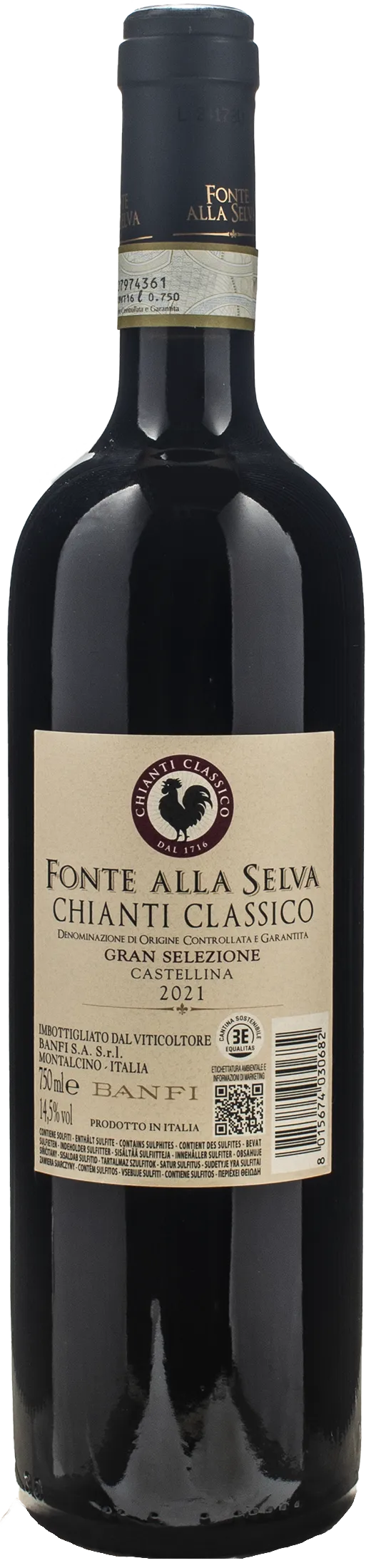 Banfi Chianti Classico Gran Selezione Fonte alla Selva 2021