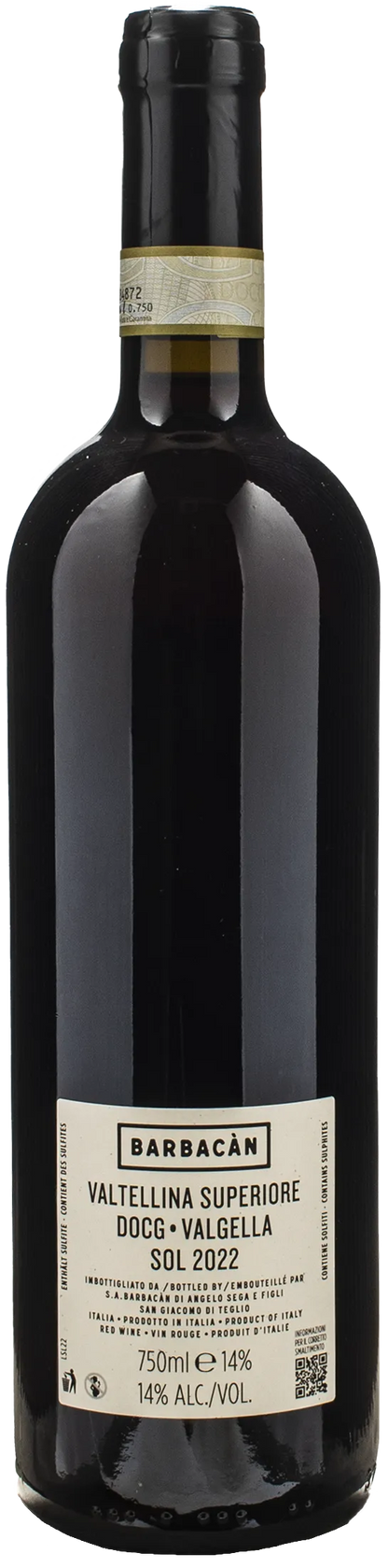 Barbacan Valtellina Superiore Valgella Sol 2022