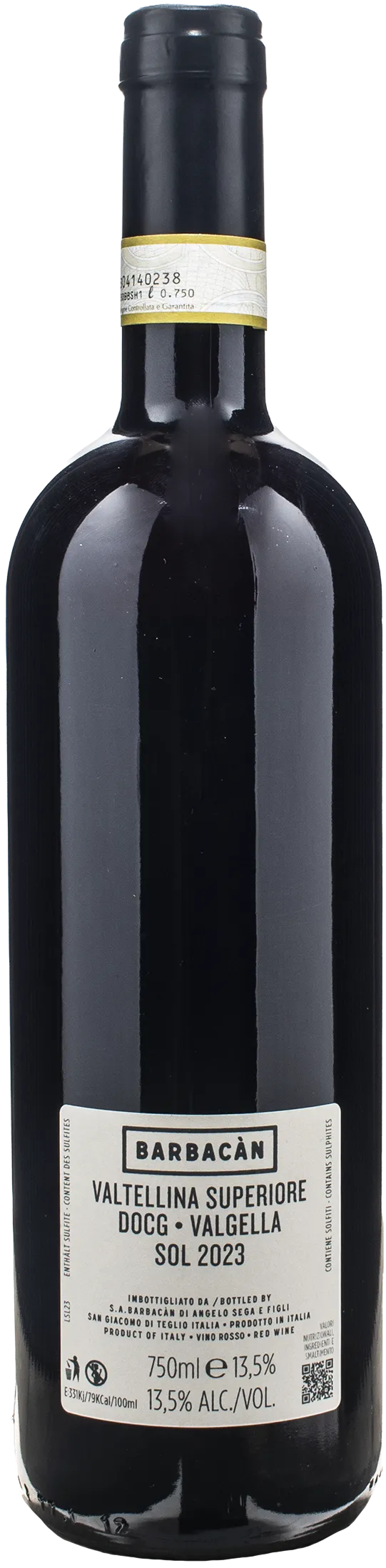 Barbacan Valtellina Superiore Valgella Sol 2023