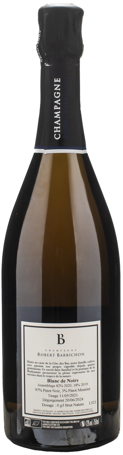 Barbichon Champagne Blanc de Noirs Brut Nature