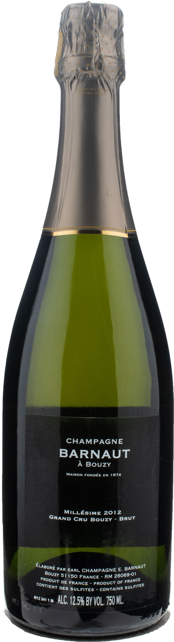 Barnaut Champagne Grand Cru Brut Millesime 2012