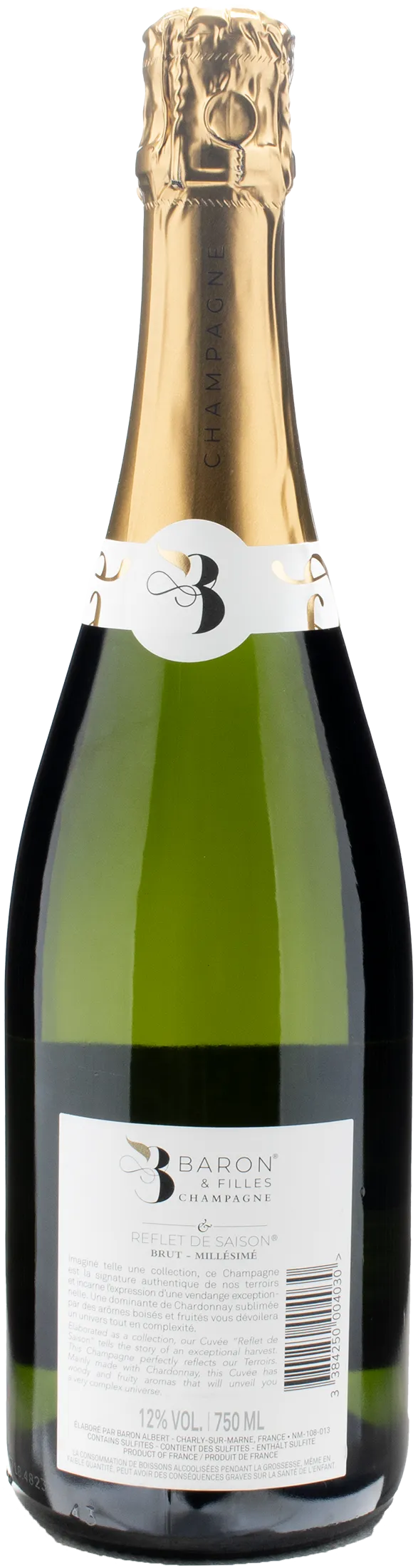 Baron Albert Champagne Reflet de Saison Brut 2018