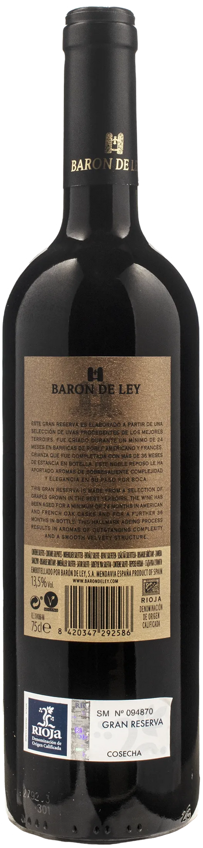 Baron De Ley Rioja Tinto Gran Reserva 2017