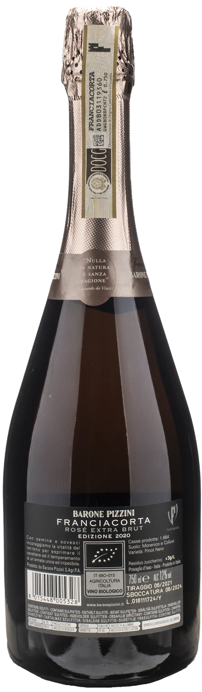 Barone Pizzini Franciacorta Rosé Extra Brut Edizione 2020
