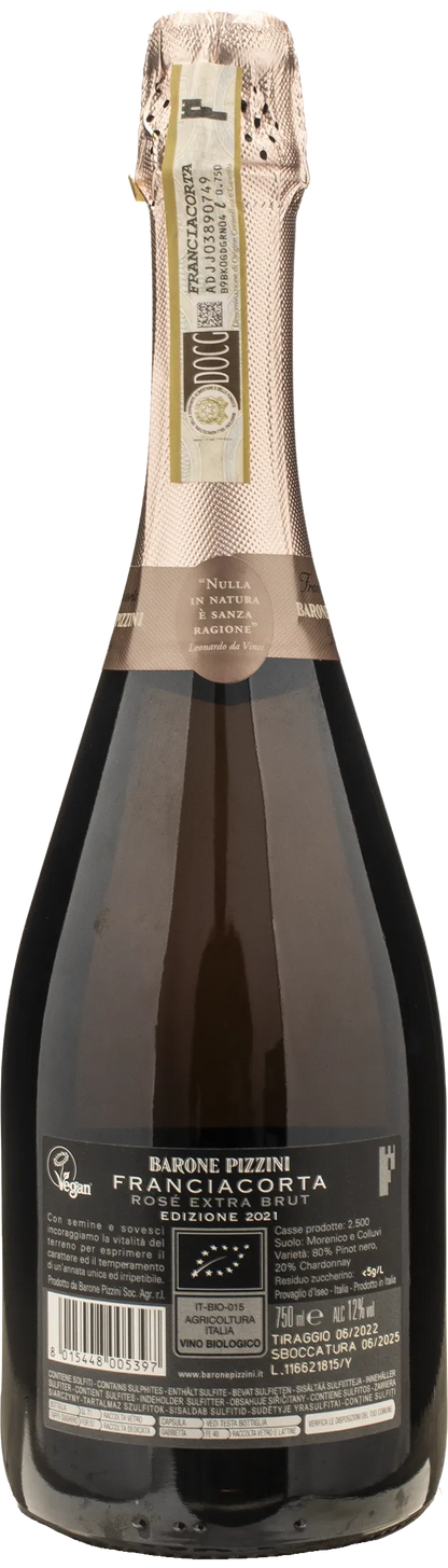 Barone Pizzini Franciacorta Rosè Extra Brut Edizione 2021