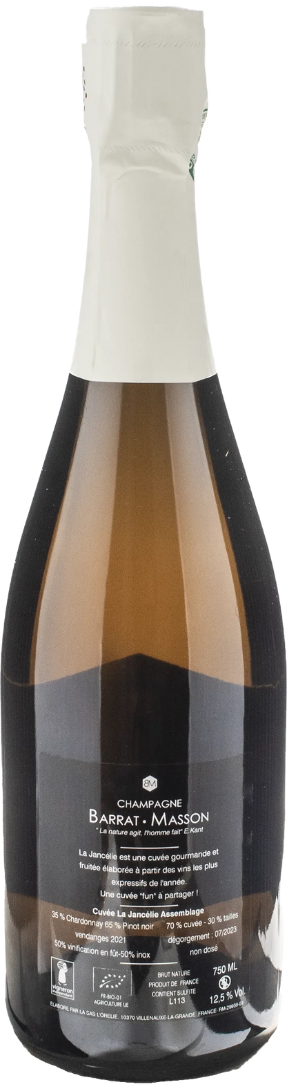 Barrat Masson Champagne La Jancelie Brut Nature