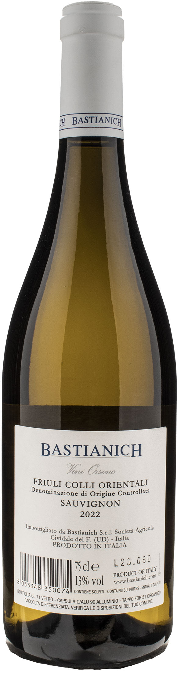Bastianich Sauvignon Blanc Vini Orsone 2022