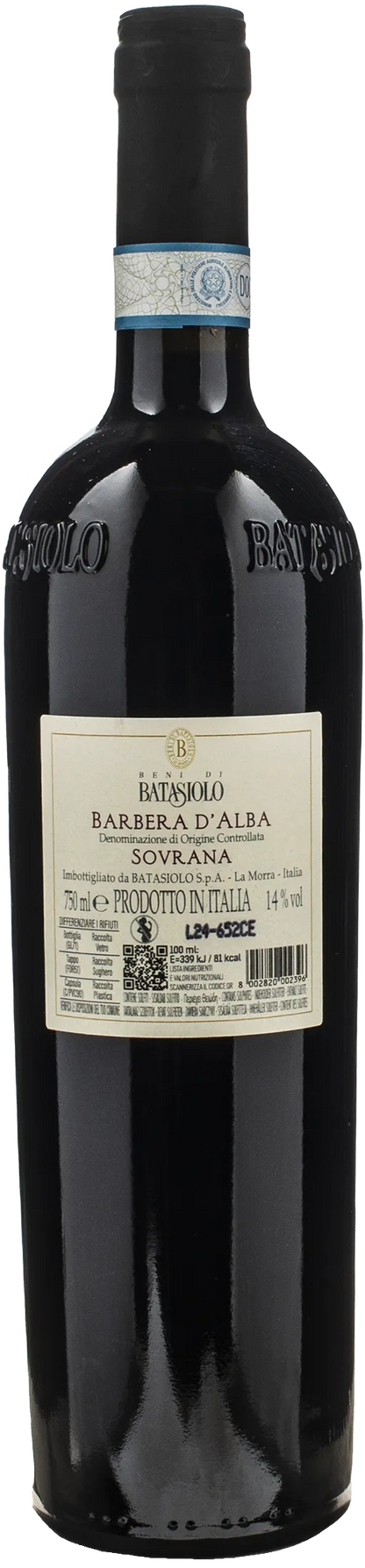 Batasiolo Barbera d'Alba Sovrana 2023