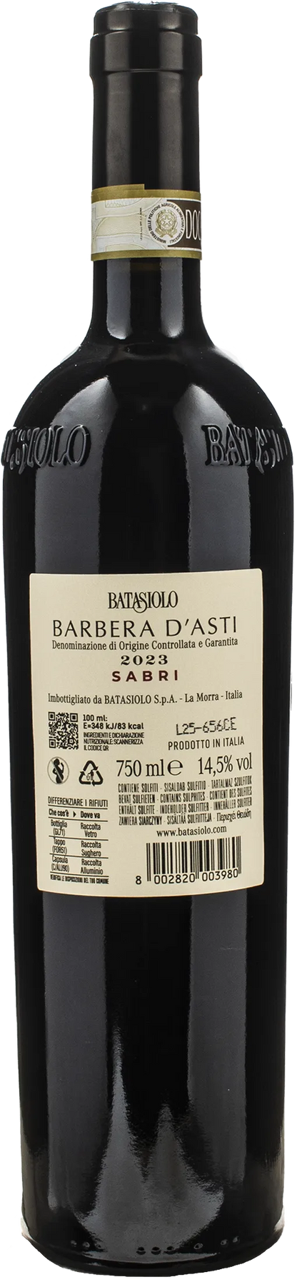 Batasiolo Barbera d'Asti Sabri 2023