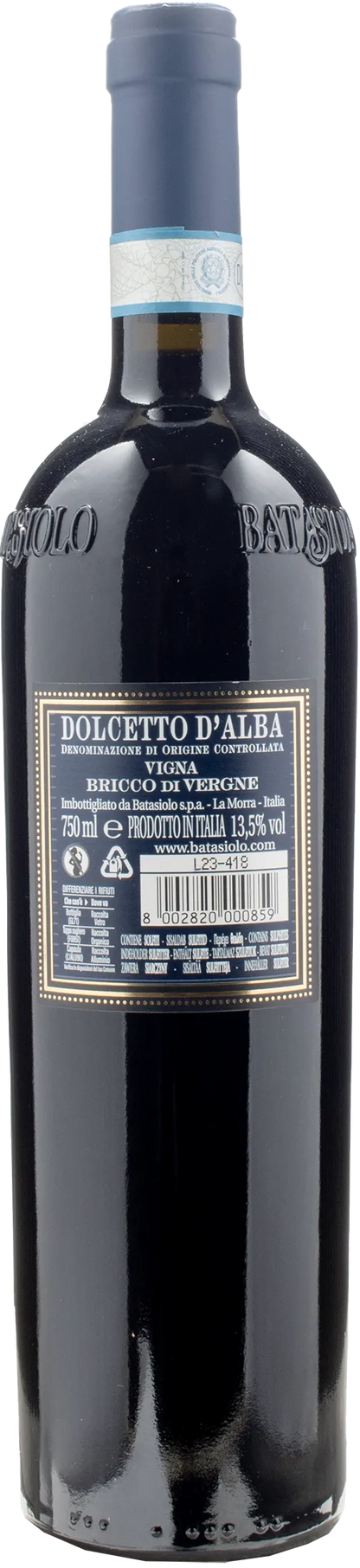 Batasiolo Dolcetto d'Alba Bricco di Vergne 2022