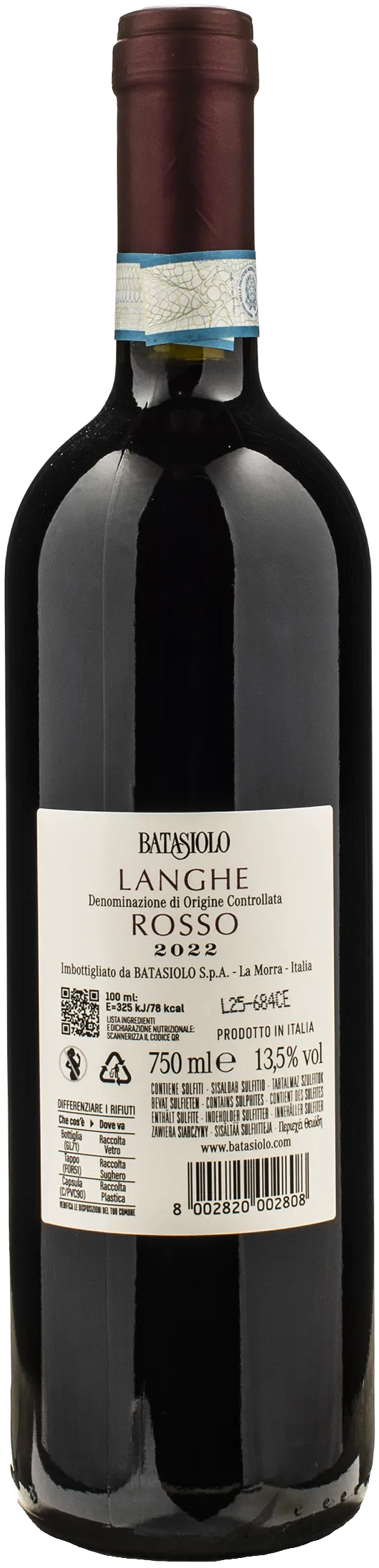 Batasiolo Langhe Rosso 2022