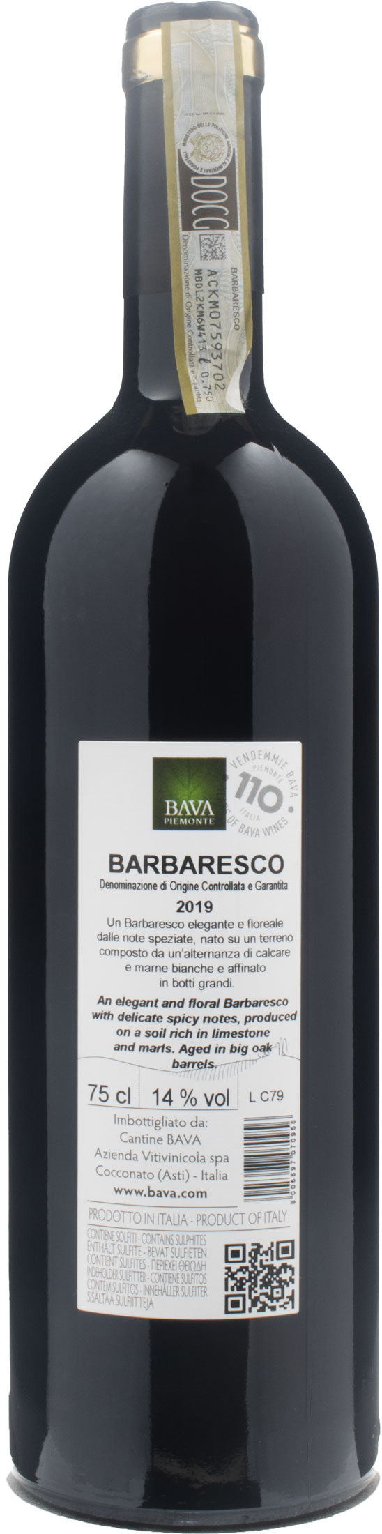 Bava Barbaresco 2019