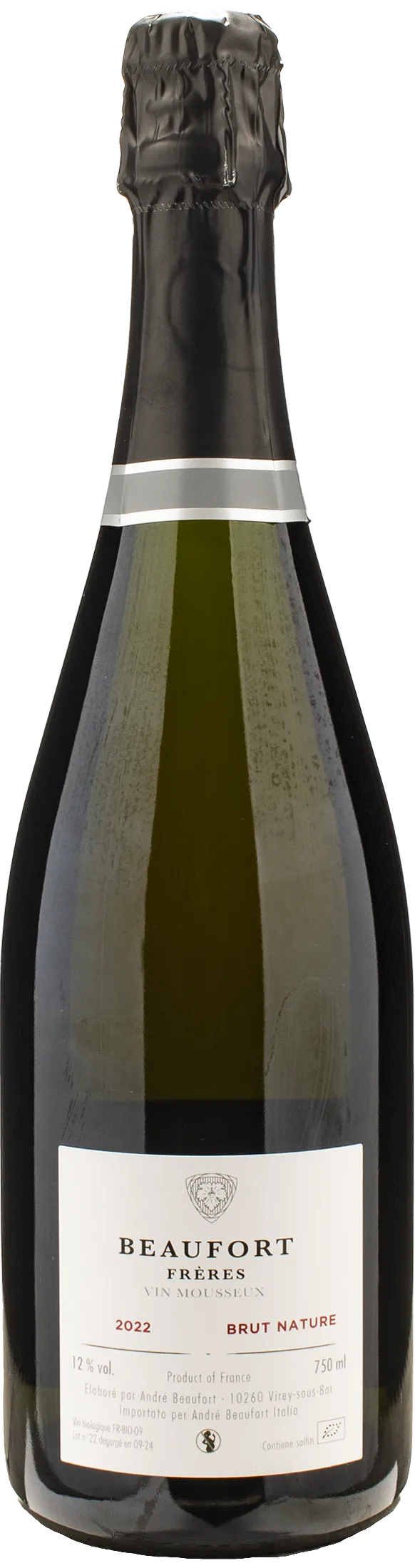 Beaufort Freres Vin Mousseux Brut Nature 2022