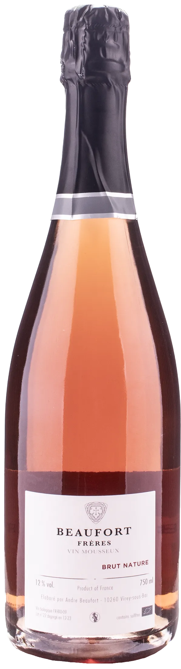 Beaufort Freres Vin Mousseux Brut Nature Rosè 2022