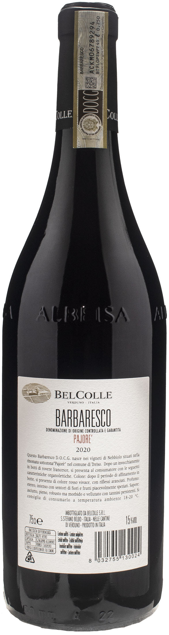 Bel Colle Barbaresco Pajorè 2020