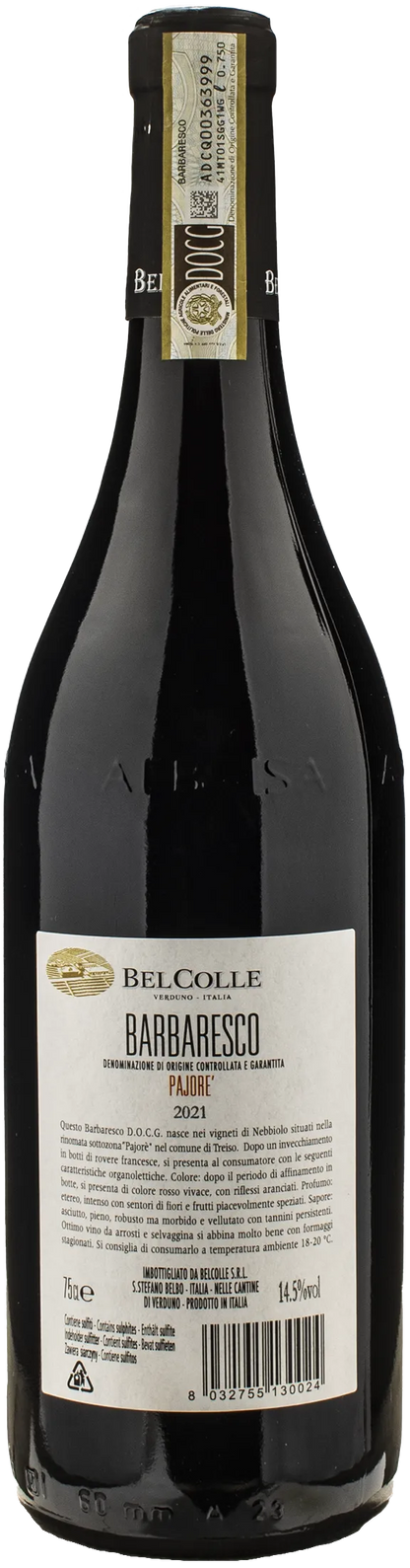 Bel Colle Barbaresco Pajore 2021