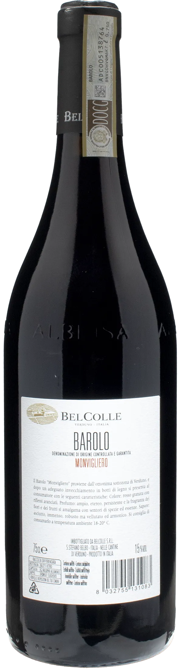 Bel Colle Barolo Monvigliero 2020