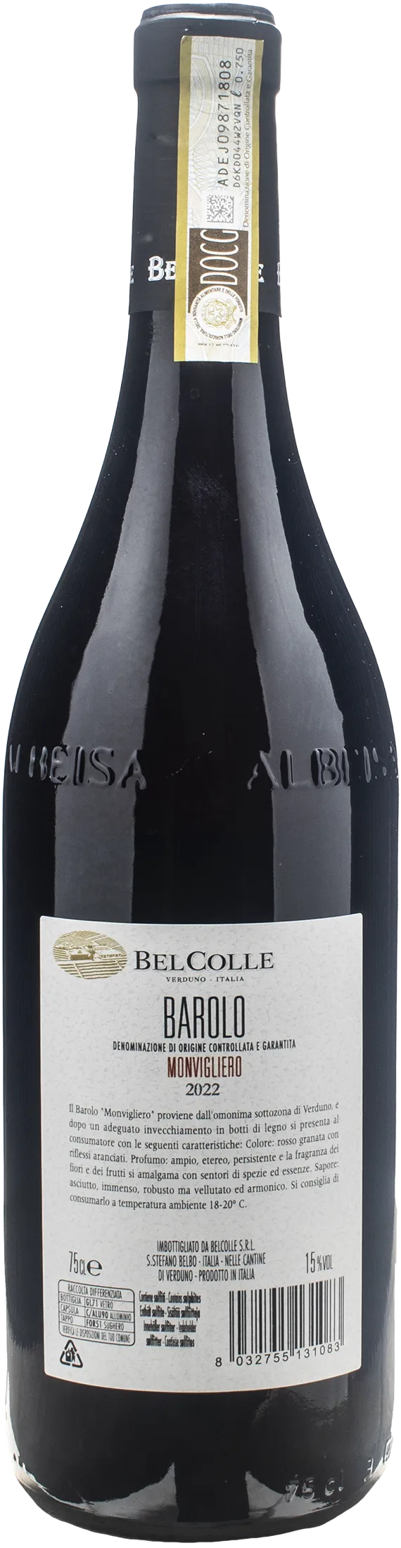 Bel Colle Barolo Monvigliero 2022