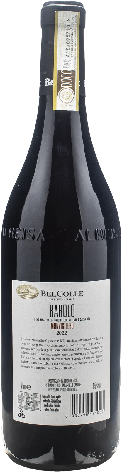 Bel Colle Barolo Monvigliero 2022