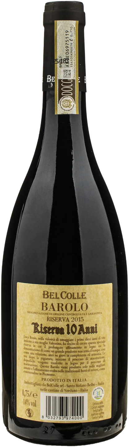 Bel Colle Barolo Riserva 10 anni 2015