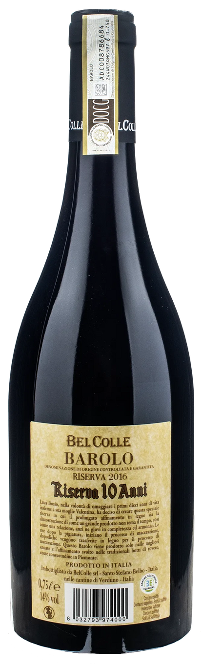 Bel Colle Barolo Riserva 10 anni 2016