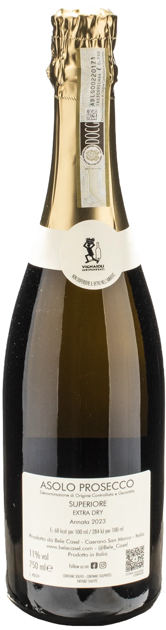 Bele Casel Asolo Prosecco Extra Dry Superiore 2023