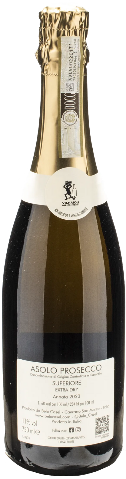 Bele Casel Asolo Prosecco Extra Dry Superiore 2023