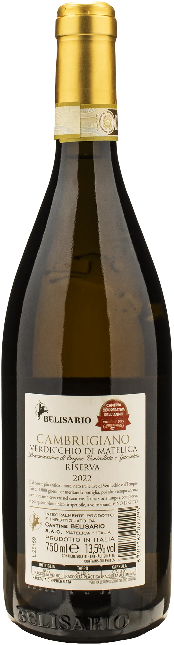Belisario Verdicchio di Matelica Riserva Cambrugiano 2022