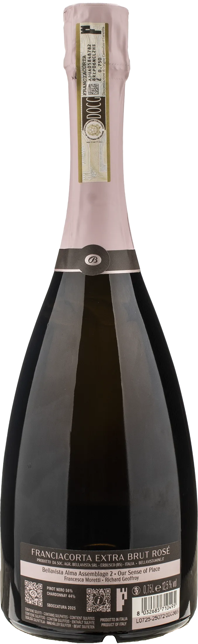 Bellavista Franciacorta Alma Assemblage 2 Extra Brut Rosè