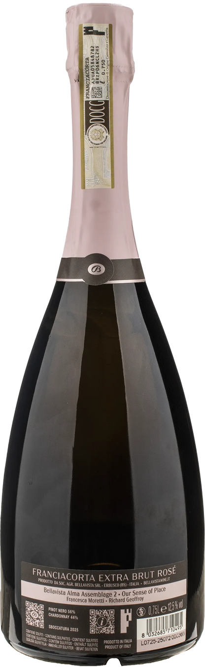 Bellavista Franciacorta Alma Assemblage 2 Extra Brut Rosè
