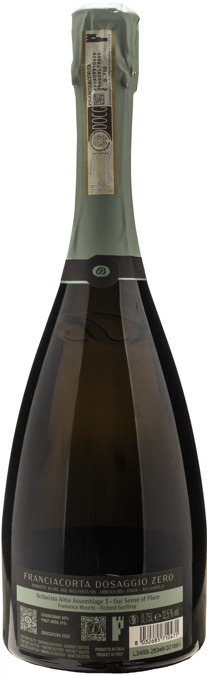 Bellavista Franciacorta Alma Non Dosato Assemblage 3