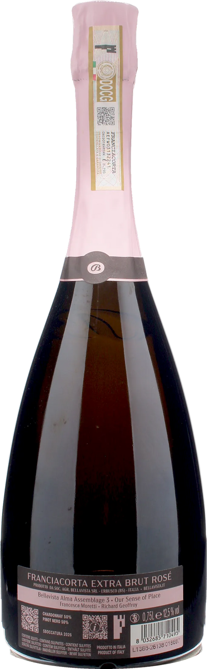 Bellavista Franciacorta Extra Brut Alma Rosè Assemblage 3