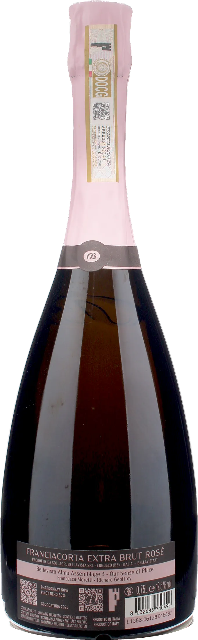 Bellavista Franciacorta Extra Brut Alma Rosè Assemblage 3