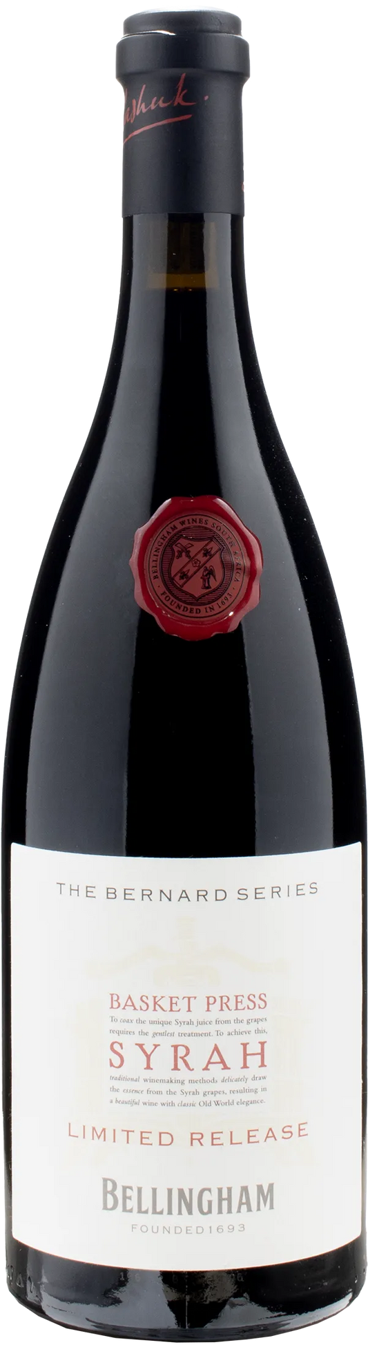 Bellingham The Bernard Series Basket Press Limited Release Syrah 2020