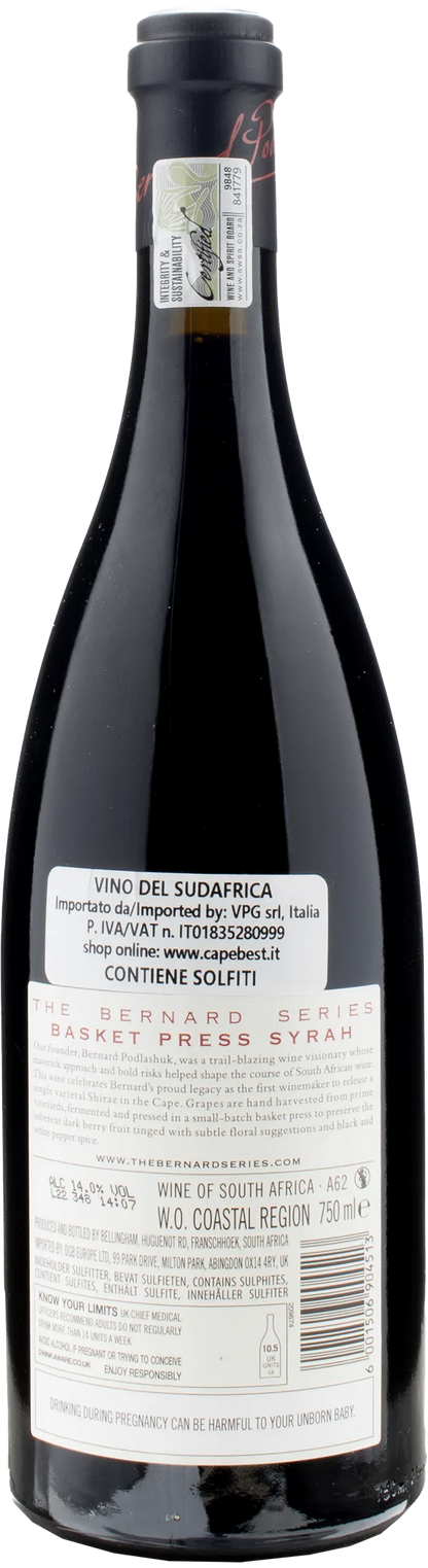 Bellingham The Bernard Series Basket Press Limited Release Syrah 2020