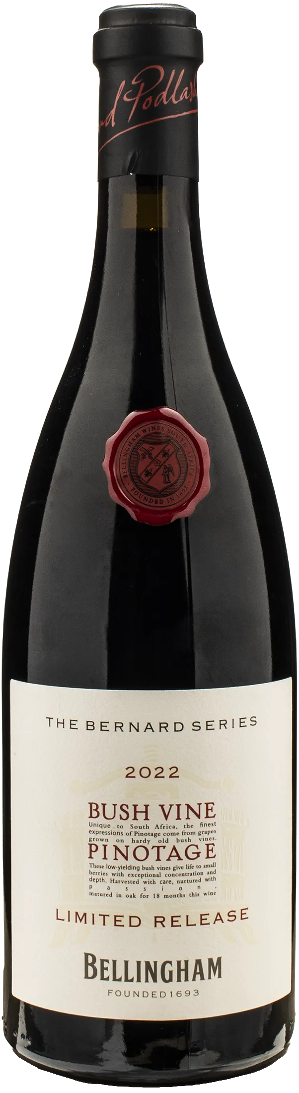 Bellingham The Bernard Series Bush Vine Pinotage Limited Release 2022