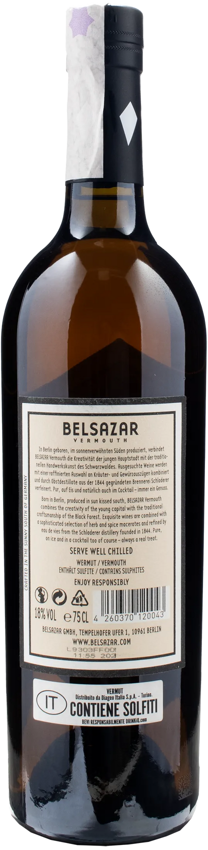 Belsazar White Vermouth 0.75L