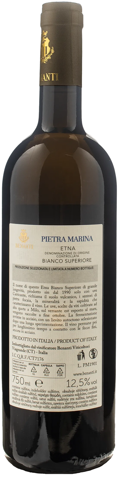 Benanti Etna Bianco Superiore Pietra Marina 2019