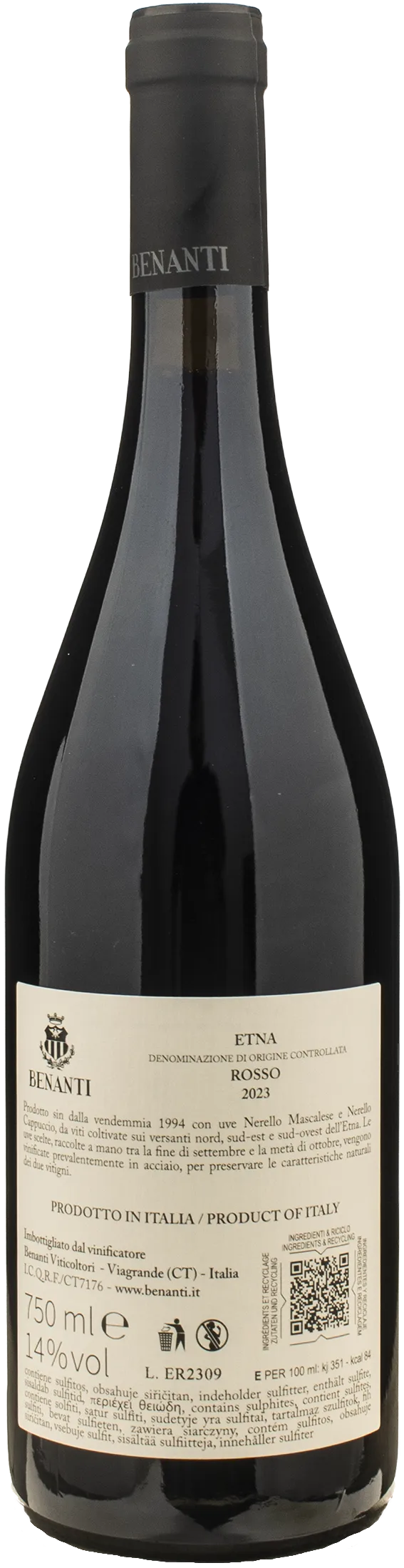 Benanti Etna Rosso 2023